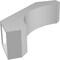 Ekena Millwork 6-in. W x 20-in. D x 20-in. H Legacy Architectural Grade PVC Knee Brace BRCP06X20X20LEC - alternate 2